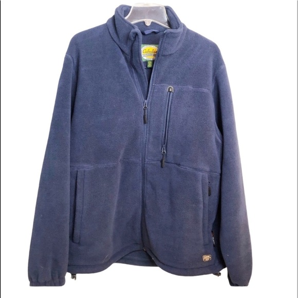 Cabela's Other - Cabela's Blue Fleece Jacket Sz M Polartec Classic